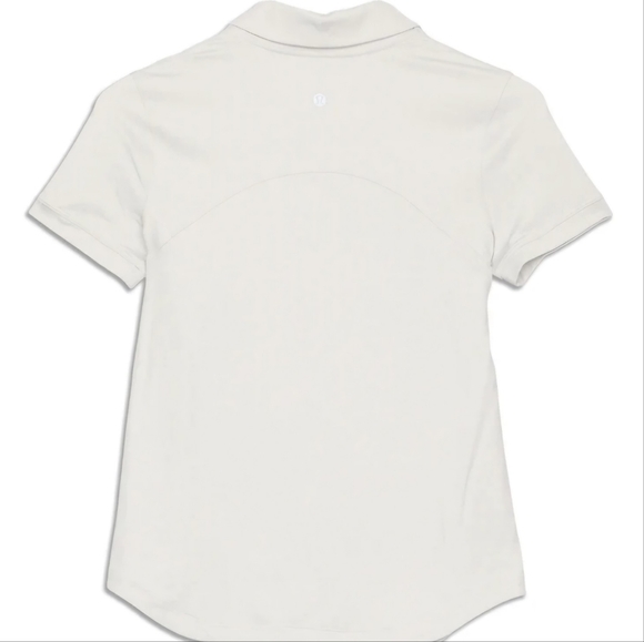 Lululemon White Quick-Drying Short Sleeve Polo Size 12 - Picture 3 of 11